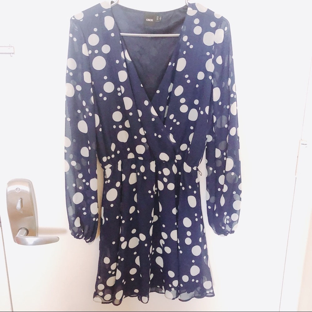 Sold! FREE with any purchase. ASOS polka dot dress